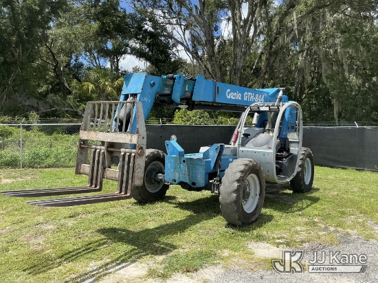 (Tampa, FL) Genie GTH-844 Rough Terrain Telescopic Forklift Runs, Moves & Operates