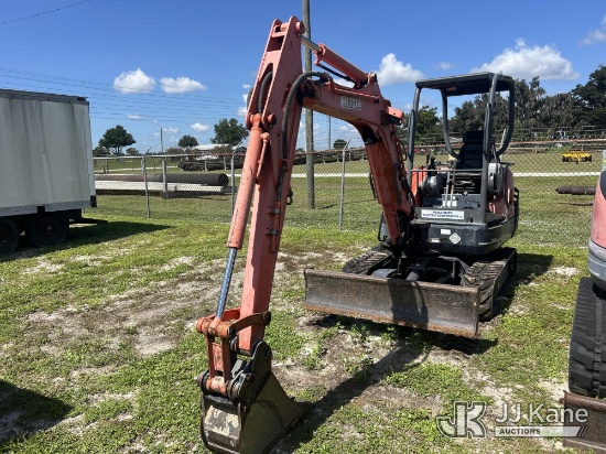 (Wauchula, FL) 2019 Kubota KX91-3 Super Series Mini Hydraulic Excavator, Electric Coop Maintained. R