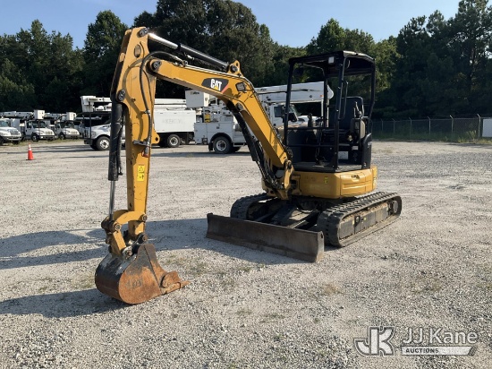 (Chester, VA) 2018 Caterpillar 303.5E2 Mini Hydraulic Excavator Runs, Moves, & Operates