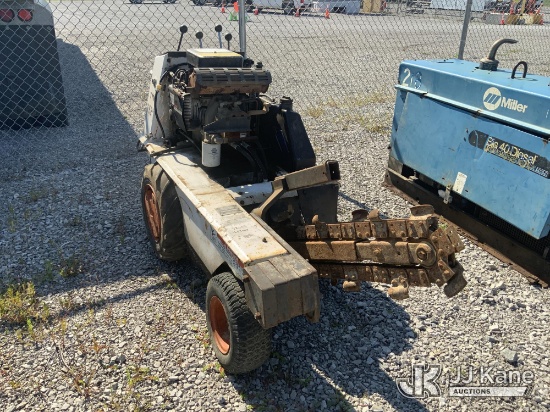 (Verona, KY) Bobcat T116 Walk-Behind Rubber Tired Trencher Runs & Operates
