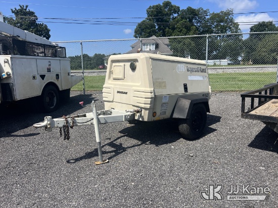 (Albertville, AL) 2004 Ingersoll Rand P185W Portable Air Compressor, trailer mtd Not Running, Condit