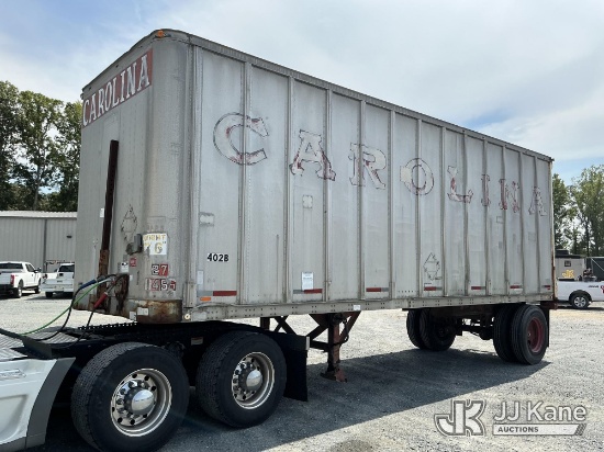 (China Grove, NC) 1985 Fruehauf FGG9-FL1-28 Van Body Trailer