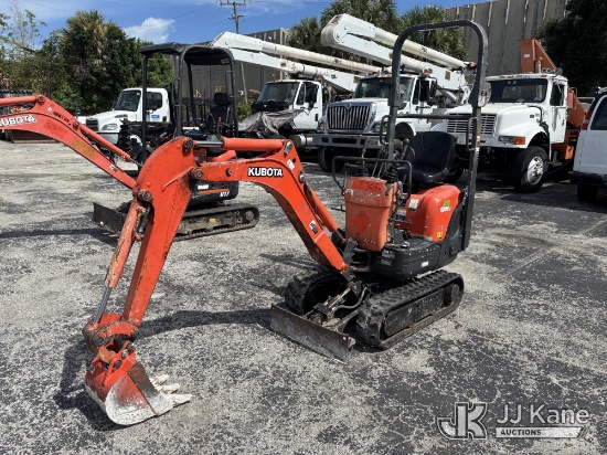 (West Palm Beach, FL) 2019 Kubota K008-3 Mini Hydraulic Excavator Runs, Moves, & Operates