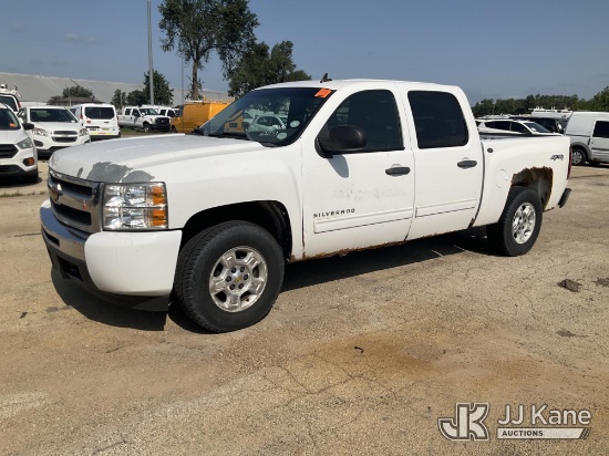 (South Beloit, IL) 2009 Chevrolet Silverado 1500 4x4 Crew-Cab Pickup Truck Not Running, Condition Un