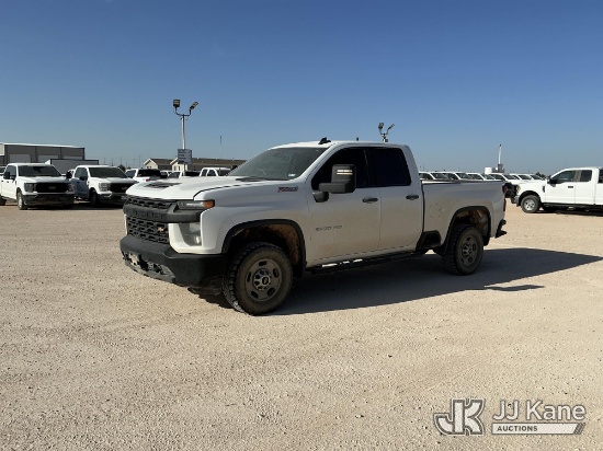 (Midland, TX) 2022 Chevrolet Silverado 2500HD Crew-Cab Pickup Truck Runs & Moves) (Dash Warning Indi