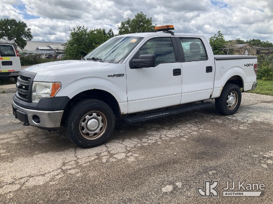 (South Beloit, IL) 2014 Ford F150 4x4 Crew-Cab Pickup Truck Runs & Moves) (Corrosion, Foul Odor, Win
