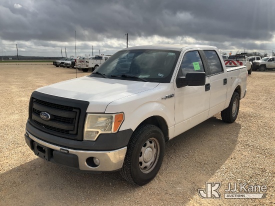 (Marion, TX) 2014 Ford F150 Crew-Cab Pickup Truck Runs & Moves) (Cracked Windshield