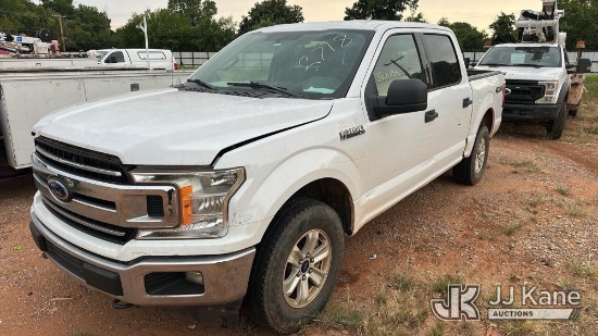 (Oklahoma City, OK) 2018 Ford F-150 Crew-Cab Pickup Truck Not Running, Condition Unknown) (Engine Bl