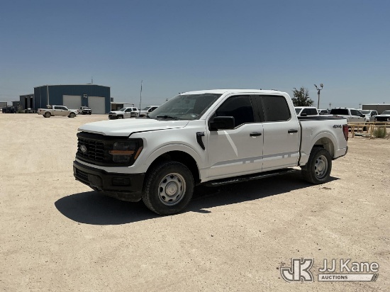 (Midland, TX) 2024 Ford F-150 Crew-Cab Pickup Truck Runs & Moves) (Windshield Deficiencies