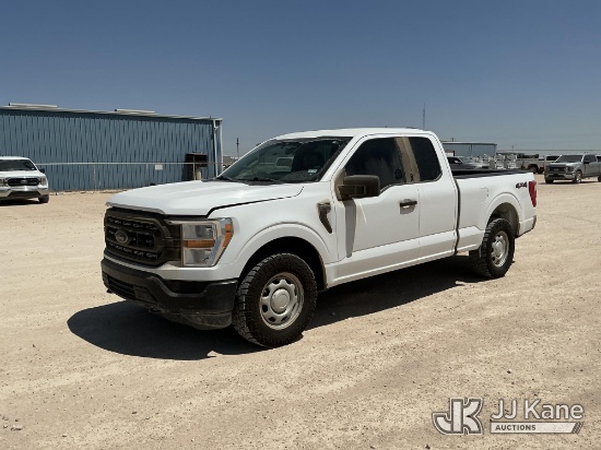 (Midland, TX) 2021 Ford F-150 Extended-Cab Pickup Truck Runs & Moves) (Windshield Deficiencies