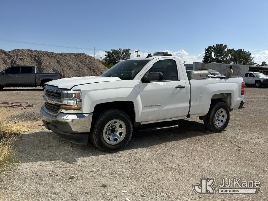 (El Paso, TX) 2018 Chevrolet Silverado 1500 Pickup Truck Not Running, Condition Unknown) (Transmissi