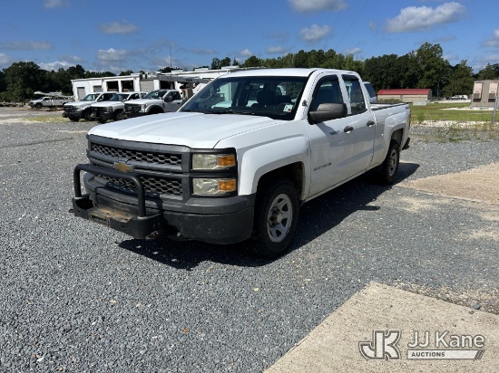 (Deridder, LA) 2014 Chevrolet Silverado 1500 4x4 Extended-Cab Pickup Truck Runs & Moves) (Dash Warni