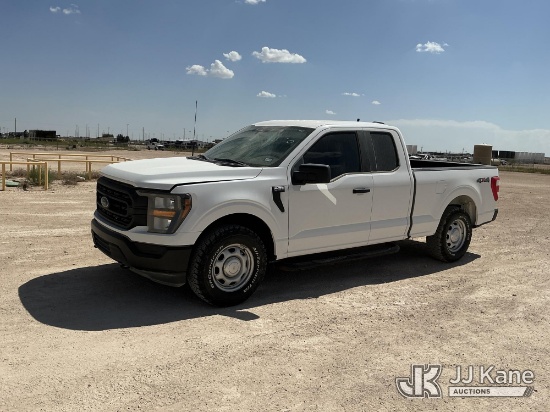 (Midland, TX) 2023 Ford F-150 Extended-Cab Pickup Truck Runs & Moves) (Dash Warning Indicator On, Wi