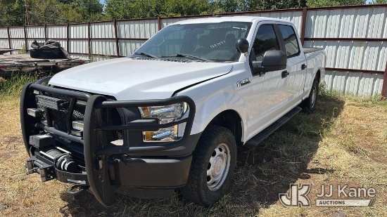 (Oklahoma City, OK) 2016 Ford F150 4x4 Crew-Cab Pickup Truck Not Running, Condition Unknown