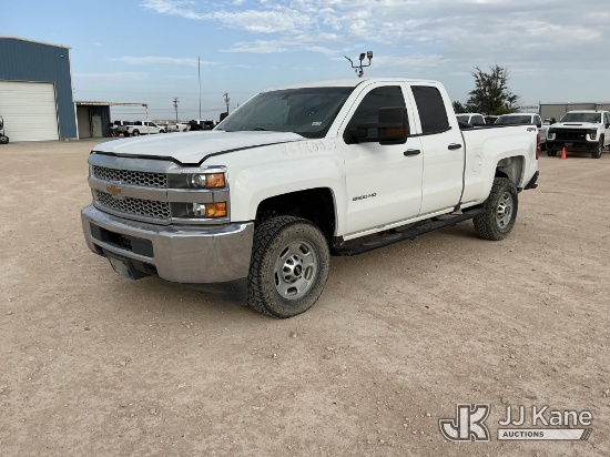 (Midland, TX) 2019 Chevrolet Silverado 2500HD Crew-Cab Pickup Truck Runs & Moves) (Engine Won't Stay