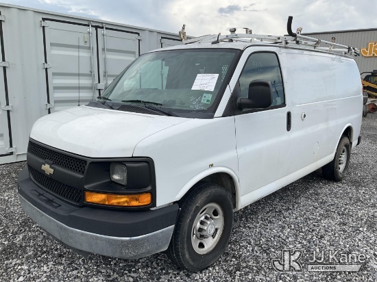 (Hammond, LA) 2014 Chevrolet Express 2500 Cargo Van Runs & Moves, Dash Warning Indicators On, Interi