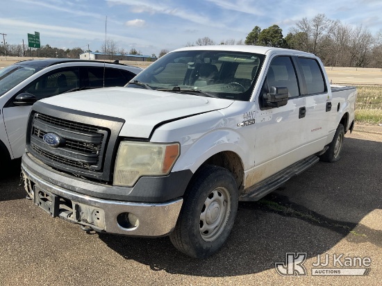 (Texarkana, AR) 2014 Ford F-150 Crew-Cab Pickup Truck Not Running, Condition Unknown, Jump for Odome