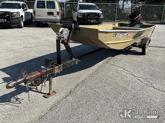 (Chouteau, OK) 1984 Lowe 14 Lake Jon Boat Motor Condition Unknown