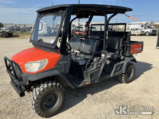 (Waxahachie, TX) Kubota RTV-X1140 Utility Vehicle, Kubota Runs & Moves) (Interior Defects-See Pictur