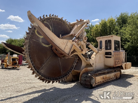 (Hutto, TX) 2007 Tesmec TRS1100 Crawler Rock Saw Runs, Moves & Operates. Exterior Defects - See Pict
