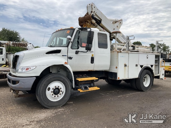 (South Beloit, IL) Altec TA40, Articulating & Telescopic Bucket Truck mounted behind cab on 2012 Int