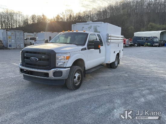 (Kingston Springs, TN) 2015 Ford F350 4x4 Enclosed High-Top Service Truck Runs & Moves