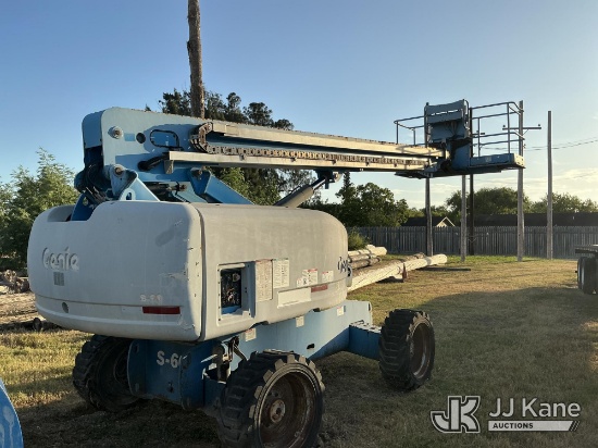 (Olmito, TX) 2010 Genie S-60 4x4 Self-Propelled Telescopic Manlift, Cooperative Owned And Maintained