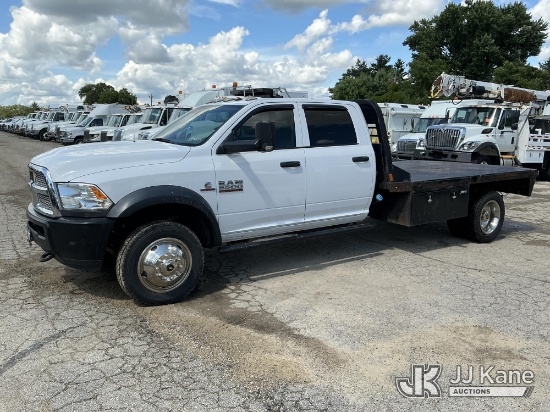 (South Beloit, IL) 2018 RAM 5500 Crew-Cab Flatbed Truck Runs & Moves)(Engine Performance Concerns-El