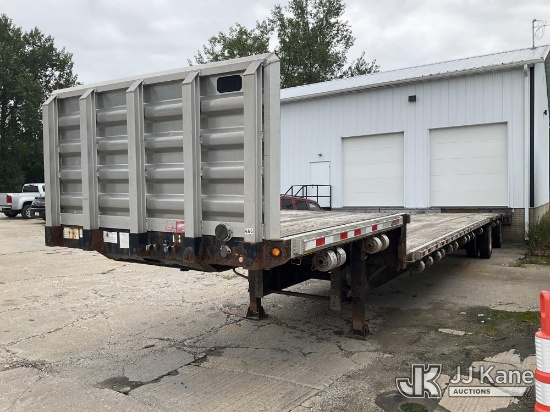 (Des Moines, IA) 2009 Great Dane GPD-0024-00099 Drop-Deck Flatbed Trailer Won't Pass DOT