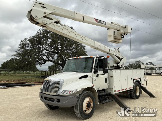 (Bandera, TX) Terex/HiRanger HRX55-MH, Articulating & Telescopic Material Handling Bucket Truck rear