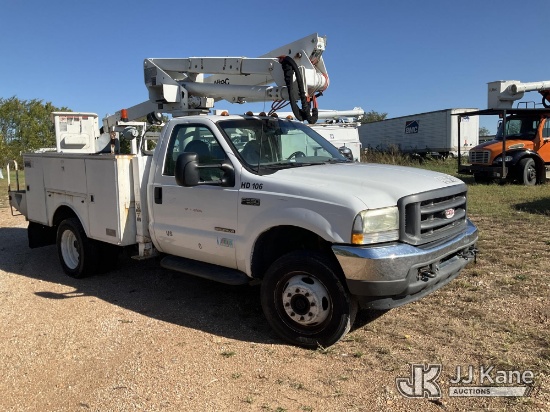 (Joplin, MO) Altec AT37G, Articulating & Telescopic Bucket mounted behind cab on 2002 Ford F-550 Ser