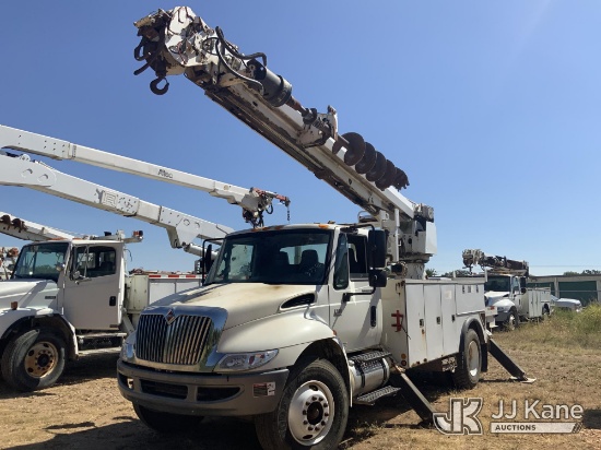 (Joplin, MO) Altec DM47, Digger Derrick rear mounted on 2007 International 4300 Utility Truck Runs,