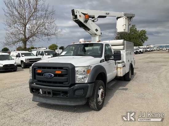 (Kansas City, MO) Versalift TEL29N-03, Telescopic Non-Insulated Bucket Truck mounted behind cab on 2