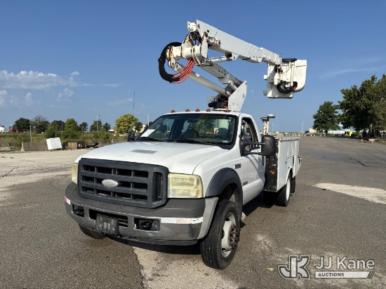 (Kansas City, MO) Altec AT37G, Articulating & Telescopic Bucket Truck mounted behind cab on 2007 For