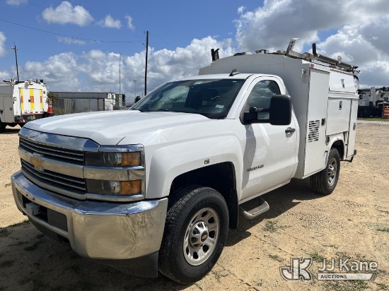 (Houston, TX) 2015 Chevrolet Silverado 3500HD Enclosed Service Truck Runs & Moves