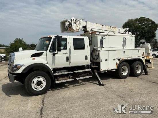 (South Beloit, IL) Altec DM45T C, Digger Derrick mounted on 2013 International 7400 T/A Utility Truc