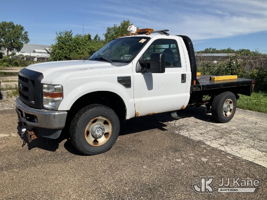 (South Beloit, IL) 2010 Ford F-250 SD Flatbed Truck Runs & Moves) (Corrosion, Exterior Defects-Hood