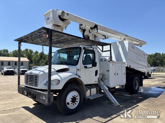 (Conway, AR) Altec LRV60-E70, Over-Center Elevator Bucket Truck mounted behind cab on 2012 Freightli