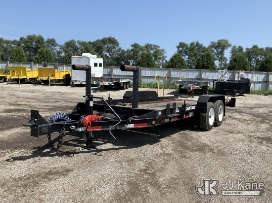(South Beloit, IL) 2018 Lucon 7T192TBWAH T/A Tilt Bed Tagalong Equipment Trailer, Over All- 25 Ft Le