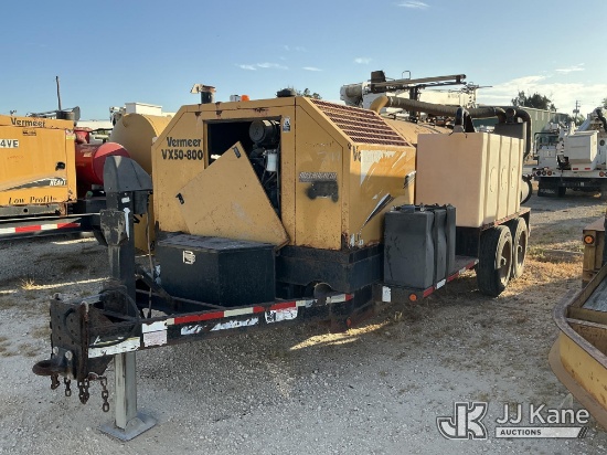 (Olmito, TX) 2017 Vermeer VX50-800 T/A Vacuum Excavation Trailer, Cooperative Owned & Maintained Con