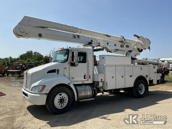(South Beloit, IL) Altec AA55-MH, Material Handling Bucket Truck rear mounted on 2018 Kenworth T300