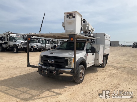 (Marion, TX) Altec AT37G, Articulating & Telescopic Bucket Truck mounted behind cab on 2017 Ford F-5