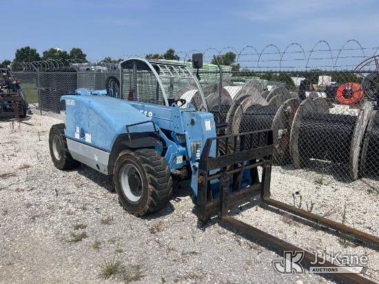 (Columbia, MO) 2014 Genie GTH-5519 Rough Terrain Telescopic Boom Forklift Runs, Moves & Operates