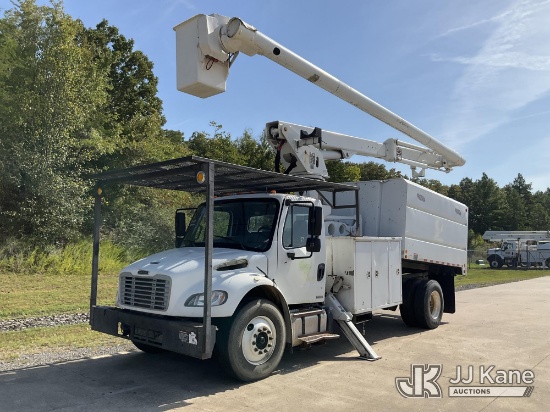 (Conway, AR) Altec LRV60-E70, Over-Center Elevator Bucket Truck mounted behind cab on 2012 Freightli