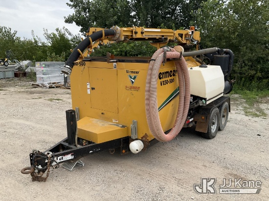 (Des Moines, IA) 2014 Vermeer V500 T/A Vacuum Excavation Trailer Not Running, Condition Unknown