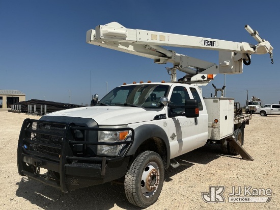 (Karnes City, TX) Versalift V040MHI-01, Articulating & Telescopic Material Handling Bucket Truck mou