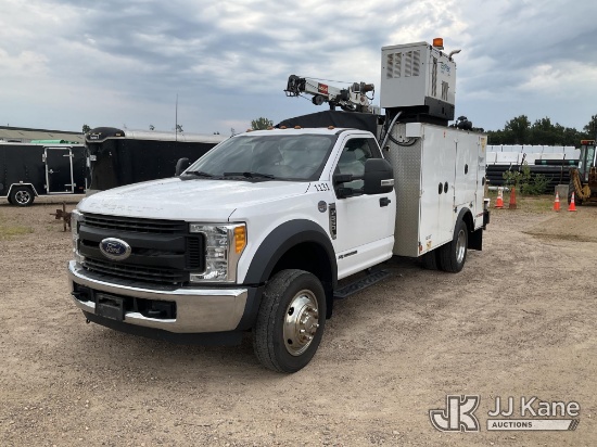 (Shakopee, MN) 2017 Ford F-550 Mechanics Service Truck Runs & Moves, Air Compressor & Crane Conditio