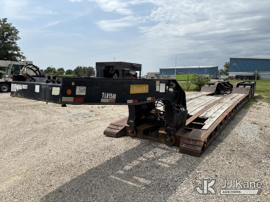 (Kansas City, MO) 2012 Dynaweld LB55-24D Tri-Axle Detachable Drop-Deck Equipment Trailer Runs & Oper