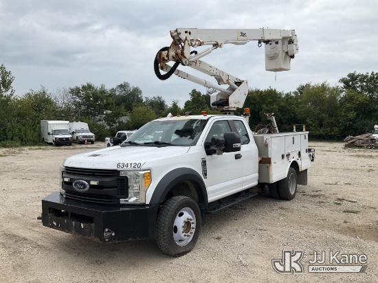 (Des Moines, IA) Altec AT40G, Articulating & Telescopic Bucket Truck mounted behind cab on 2017 Ford