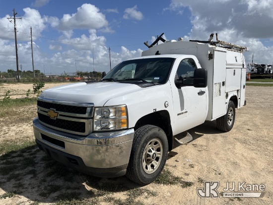 (Houston, TX) 2012 Chevrolet Silverado 3500HD Enclosed Service Truck (Runs & Moves) (Interior Defect